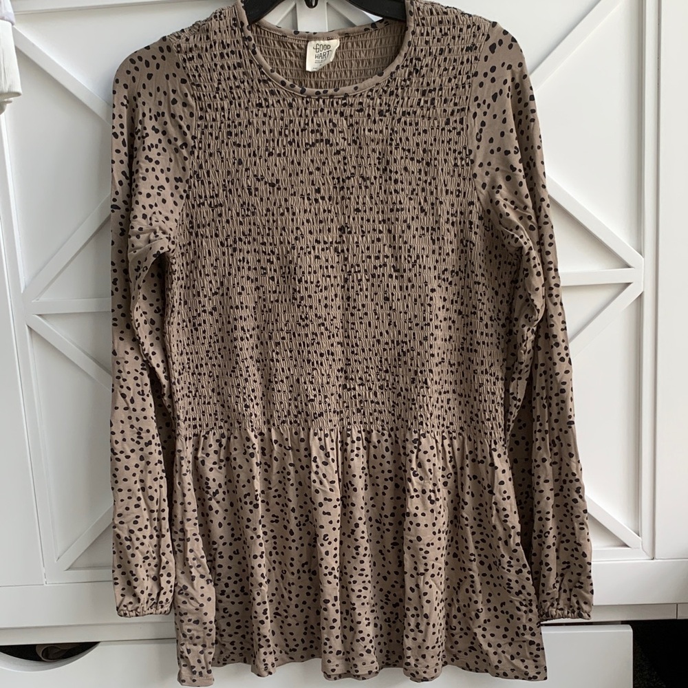 Good Hart by Matilda Jane Brown Dotted Tunic Top